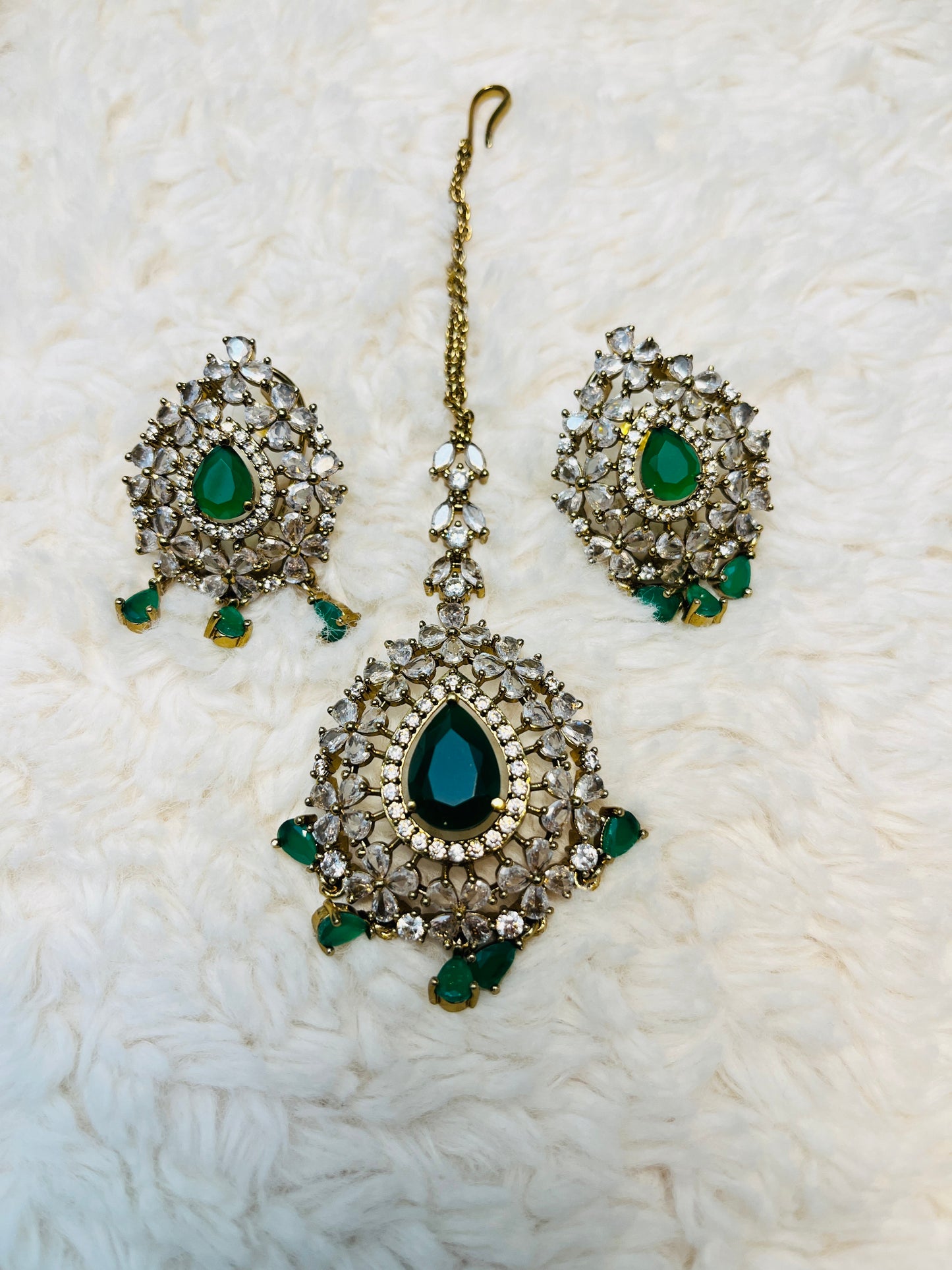 Kundan Earrings Tikka Set